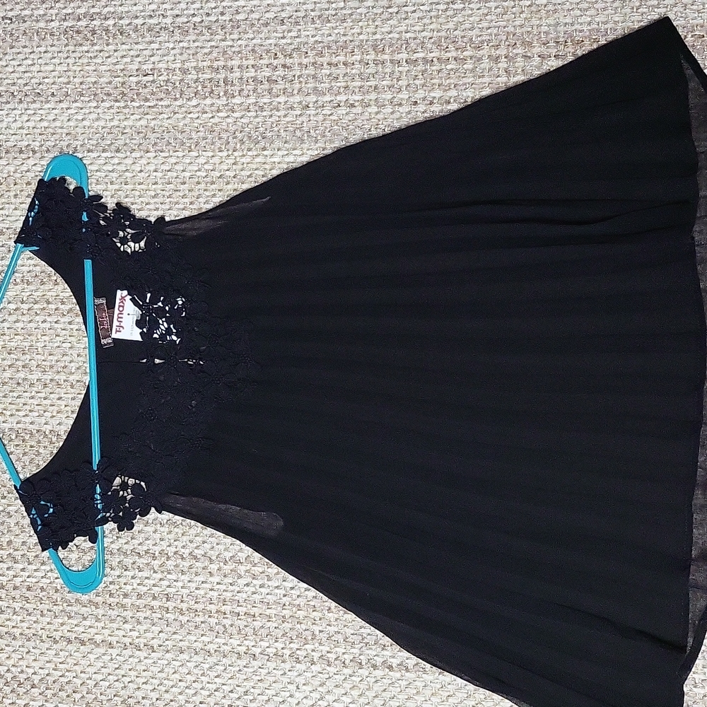 Black sheer top